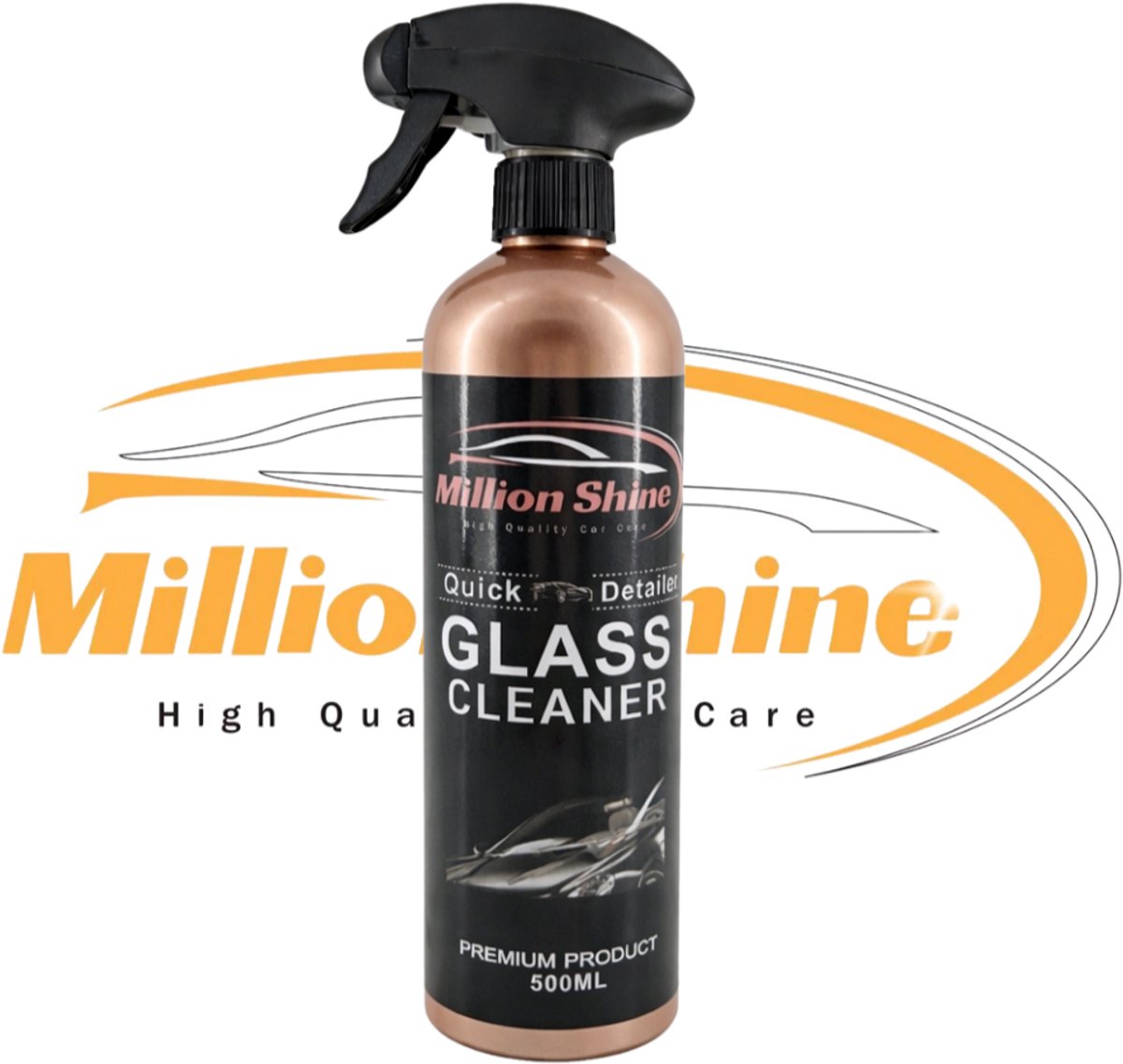 Million Shine Glass cleaner - Glas reiniger - Auto - Huis - Glas oppervlakte - 500ML