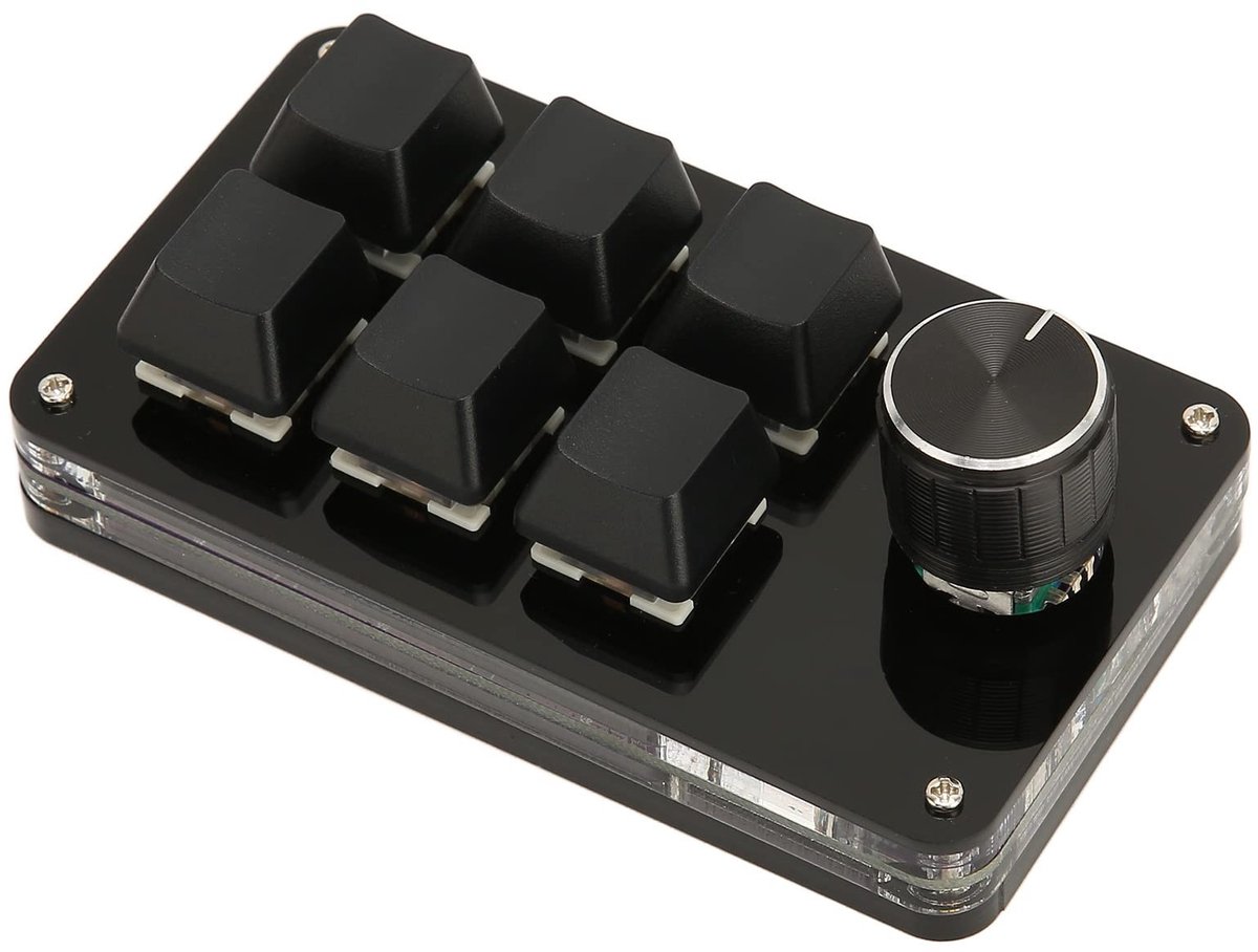 Dailygoody - Mini-toetsenbord - Programmeerbaar - Compact formaat - Achtergrondverlichting - Muziek en media - Geschikt voor laboratorium en industrie
