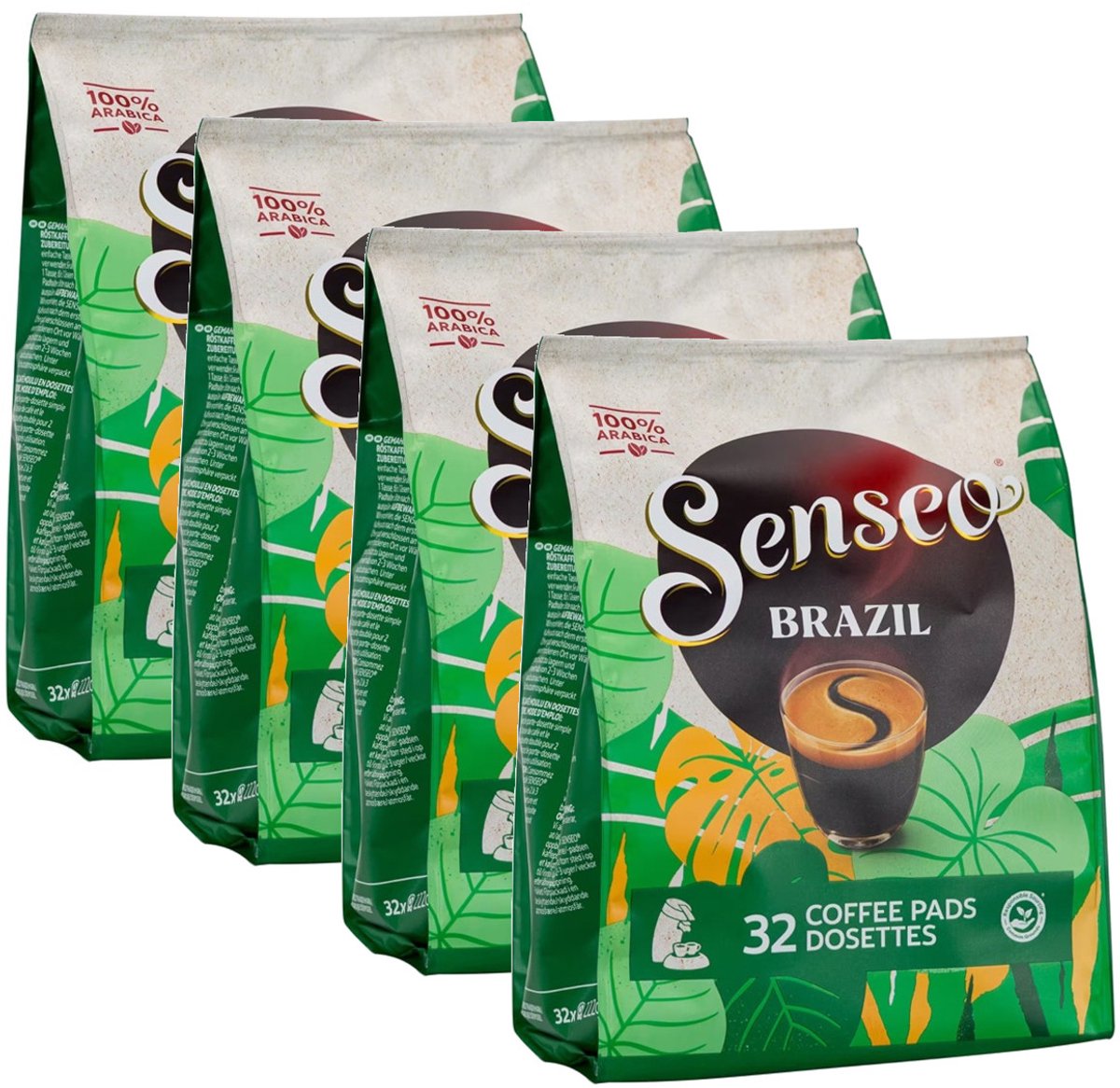 Senseo Brazil Koffiepads 100% Arabica 4 x 32 Pads