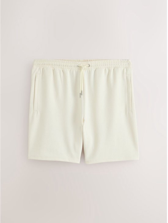Next - Heren - Combiset van poloshirt en short - Wit