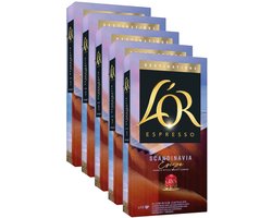 L'Or Espresso Scandinavia - Multipack - 50 (5x10) Koffiecups Compatibel met Nespresso Coffee Machine