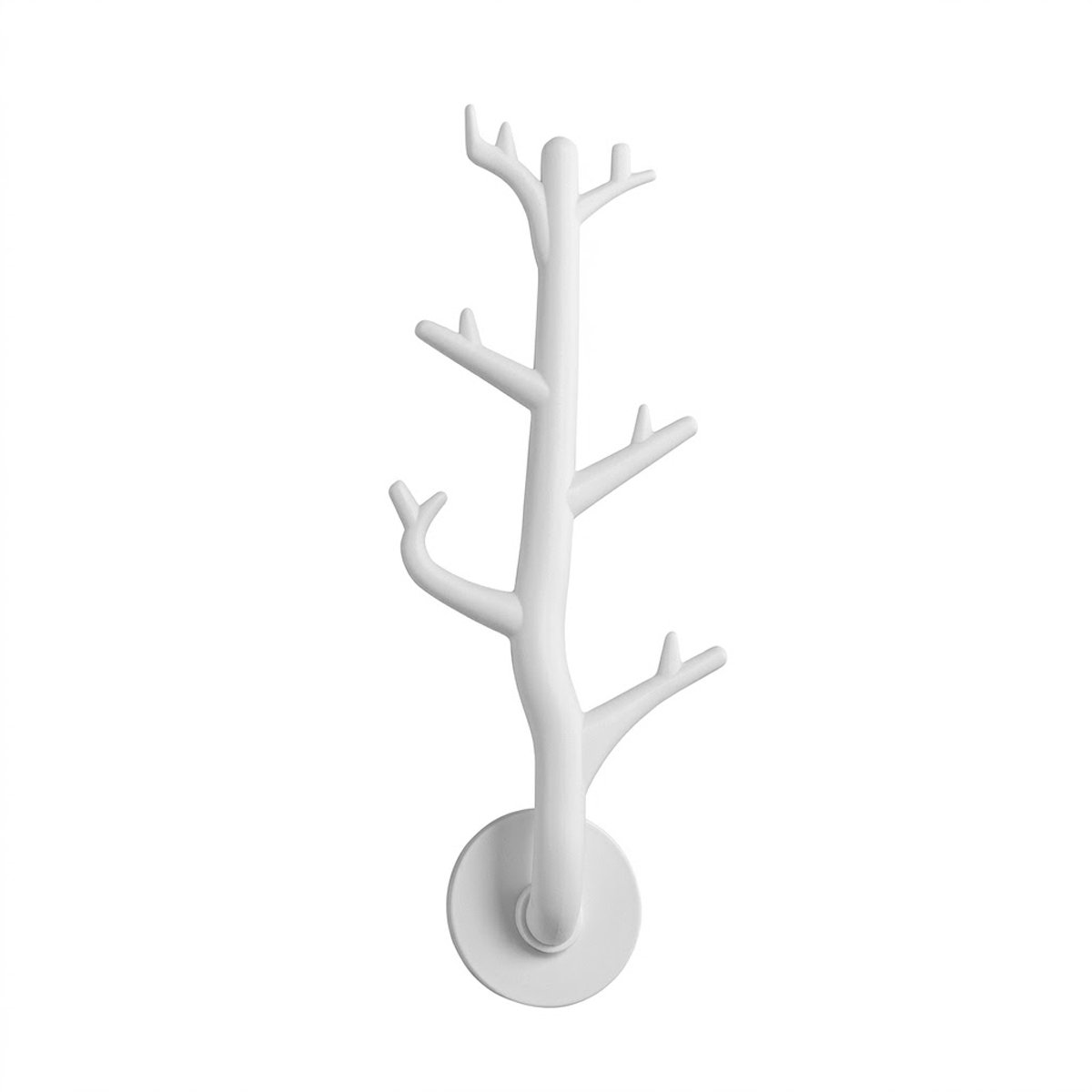 NUVEX Witte metalen kapstok haak dames en heren boom tak wandhaak nordic japanse stijl decoratieve muur haak sleutelhouder jasrek organizer voor hal slaapkamer badkamer en entree