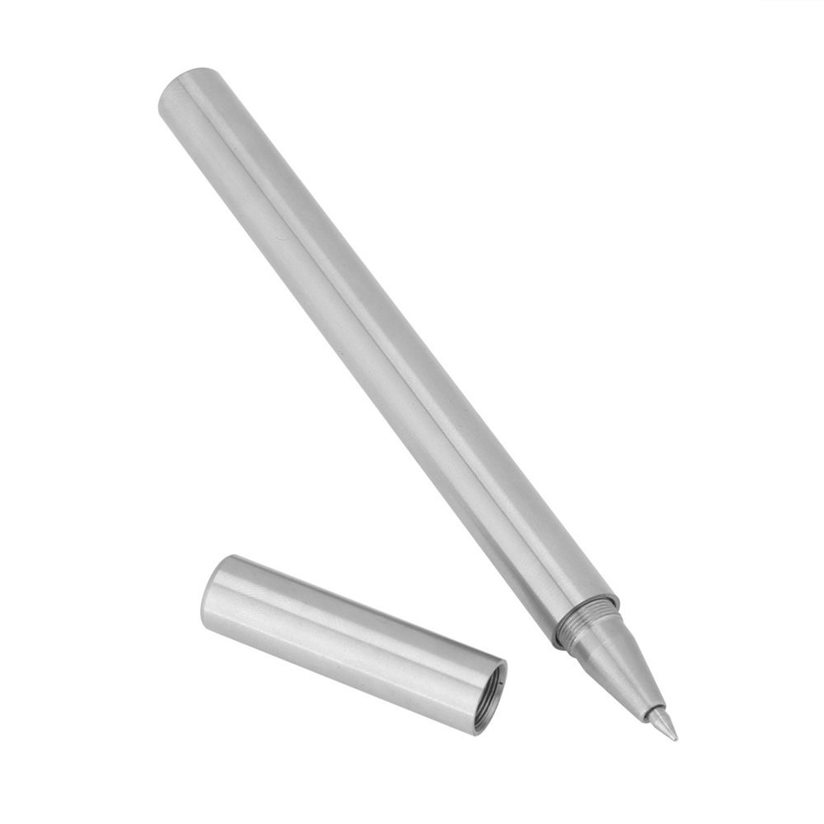 Dailygoody - Qcwwy RVS Balpen - Zwarte Inkt met Etui - Handige Schrijfpen voor Kantoor en Thuis