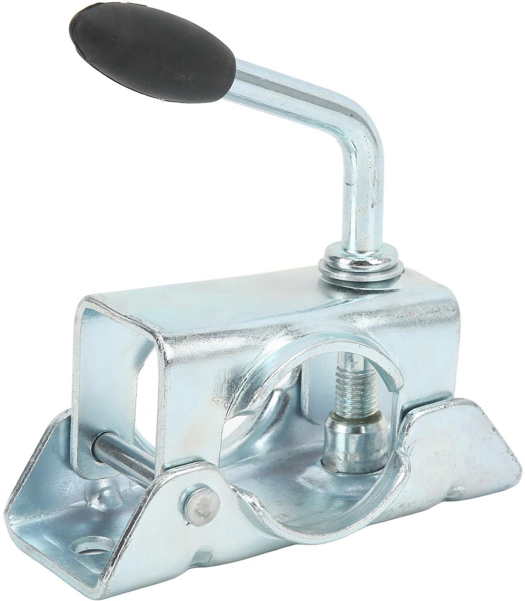 Dailygoody - Trailer Jack Wheel Split Clamp Prop Stand - Ondersteuning voor aanhangwagen - Roestvrij staal - Ideaal voor trailers - Lange levensd