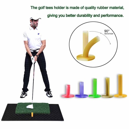 Store_9 - Golf Tees - Golfballen Houder - Rubber - Multicolor - Driving Range - Praktisch voor Thuis en Tuin van Store 9 — afbeelding 3