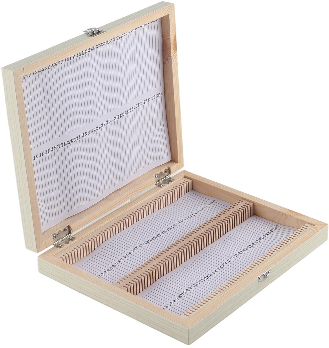 Dailygoody - Laboratorium vitrinekast - Showcases voor preparaten - Houten display case - 100 slides - Wetenschappelijk tentoonstellen - Geschikt voor