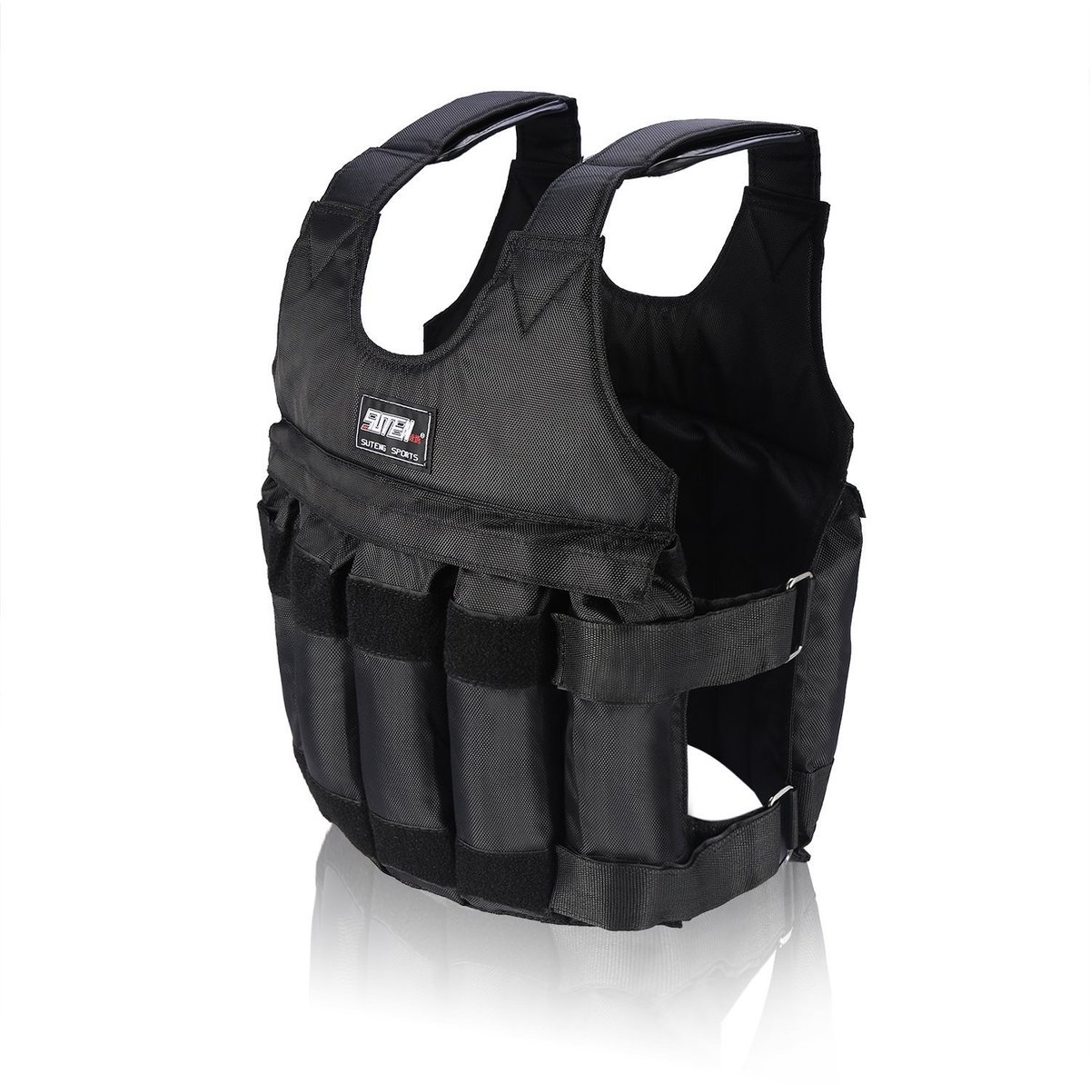 Dailygoody - Adjustable Boxing Weighted Jacket - Trainingsvest voor Gewichtsverlies - Zwart - Ideaal voor Fysieke Therapie - 20kg Laadcapaciteit - Ges