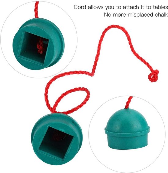 Dailygoody - Biljart Krijthouder - Biljart Accessoire - Groen Rubber - Krijt Container - Voor Snookertafel - Geschikt voor Cue Stick van Merkloos — afbeelding 2