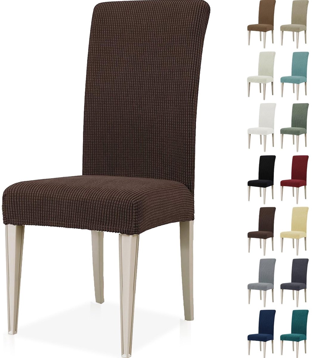 Dailygoody - Stretch Stoelhoezen - Universele Eetstoelhoezen - Verwijderbaar en Wasbaar -