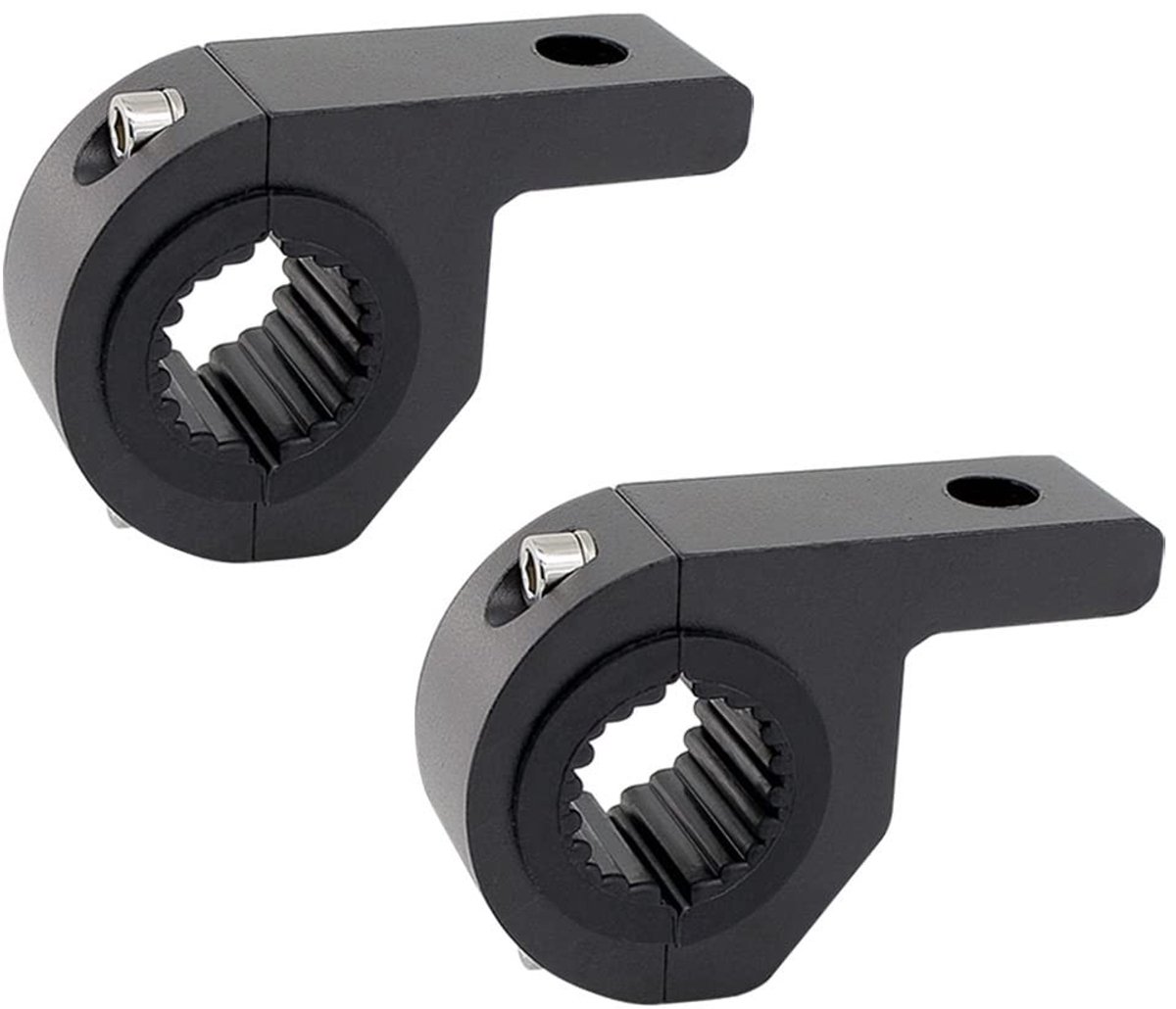 Dailygoody - Universele werklampen houder - Motor en auto - Stevige bevestiging - 25-30mm - Geschikt voor diverse voertuigen - Inclusief montage acces..
