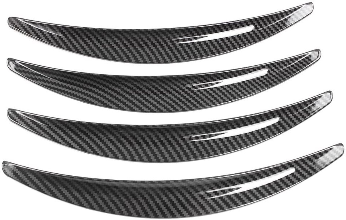 Dailygoody - Carbon Fiber Black Wiel Fender Flares - Eenvoudig te installeren - Gloss Black - Spatlappen voor Model 3 - Bescherming en stijl - Geschik..
