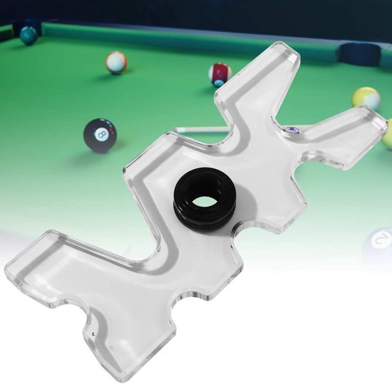 Dailygoody - Transparante Acryl Billiard Cue Rack met Hoornvorm voor Snooker en Pool van Merkloos — afbeelding 4
