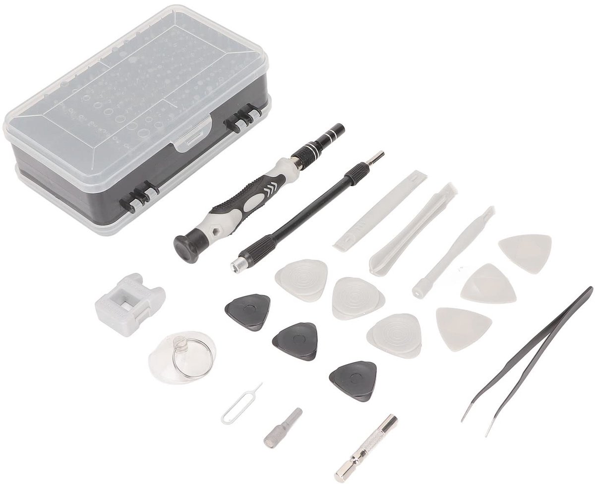 Dailygoody - Precision Schroevendraaierset - 135 in 1 - Magnetisch en Ergonomische Handgreep - DIY Reparatieset - Voor Elektronica - Inclusief Extra O