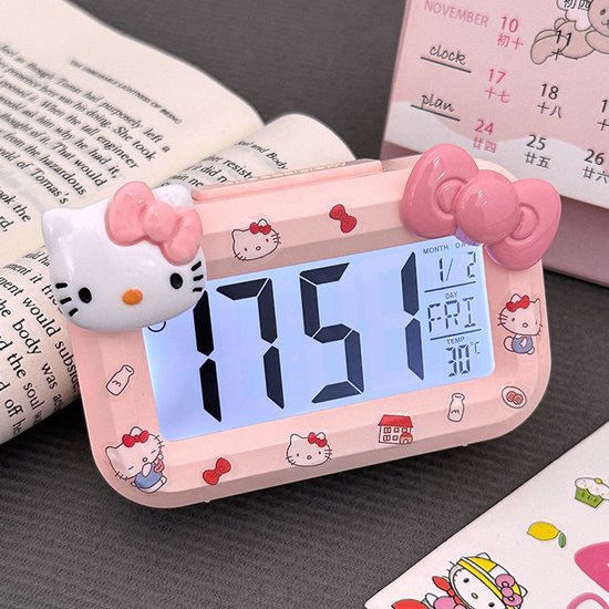 Mini Car Clock - Kleine Digitale Klok - Mini Klok voor Auto - Dashboard - Bureau -...