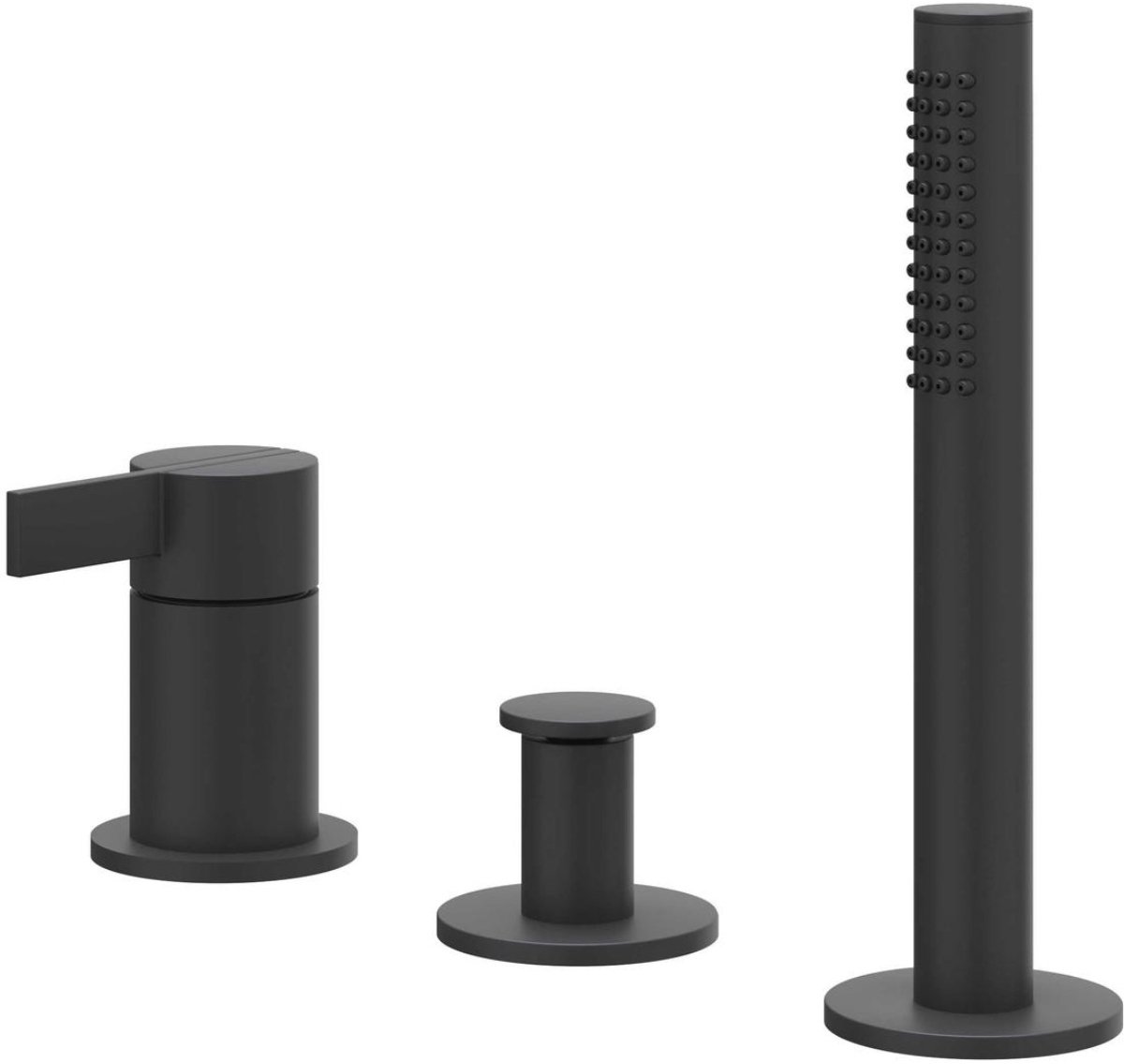 IVY Pact Badrandcombinatie 3-Gats Mengkraan met Uittrekbare Handdouche zonder Uitloop - Ma