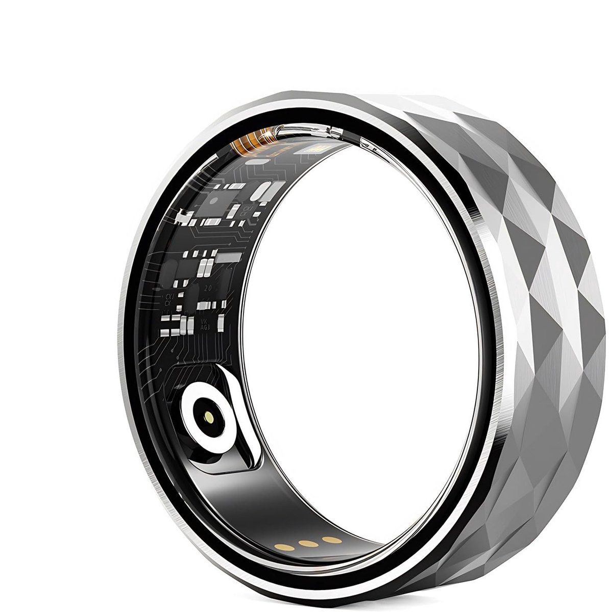Dailygoody - Smart Ring Fitness Tracker - Gezondheidsring Hartslagmeter - Waterdichte Fitnessring - Stappenteller voor Dames en Heren - LuckRing-app