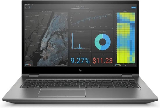 HP ZBook Fury 17 G7 | Intel Core i7 | NVIDIA RTX 4000 | 43.2 (17″) | 512 GB SSD | 16 GB DDR4 | DE | WiFi | Windows 11 Pro - HP - Hoofdafbeelding