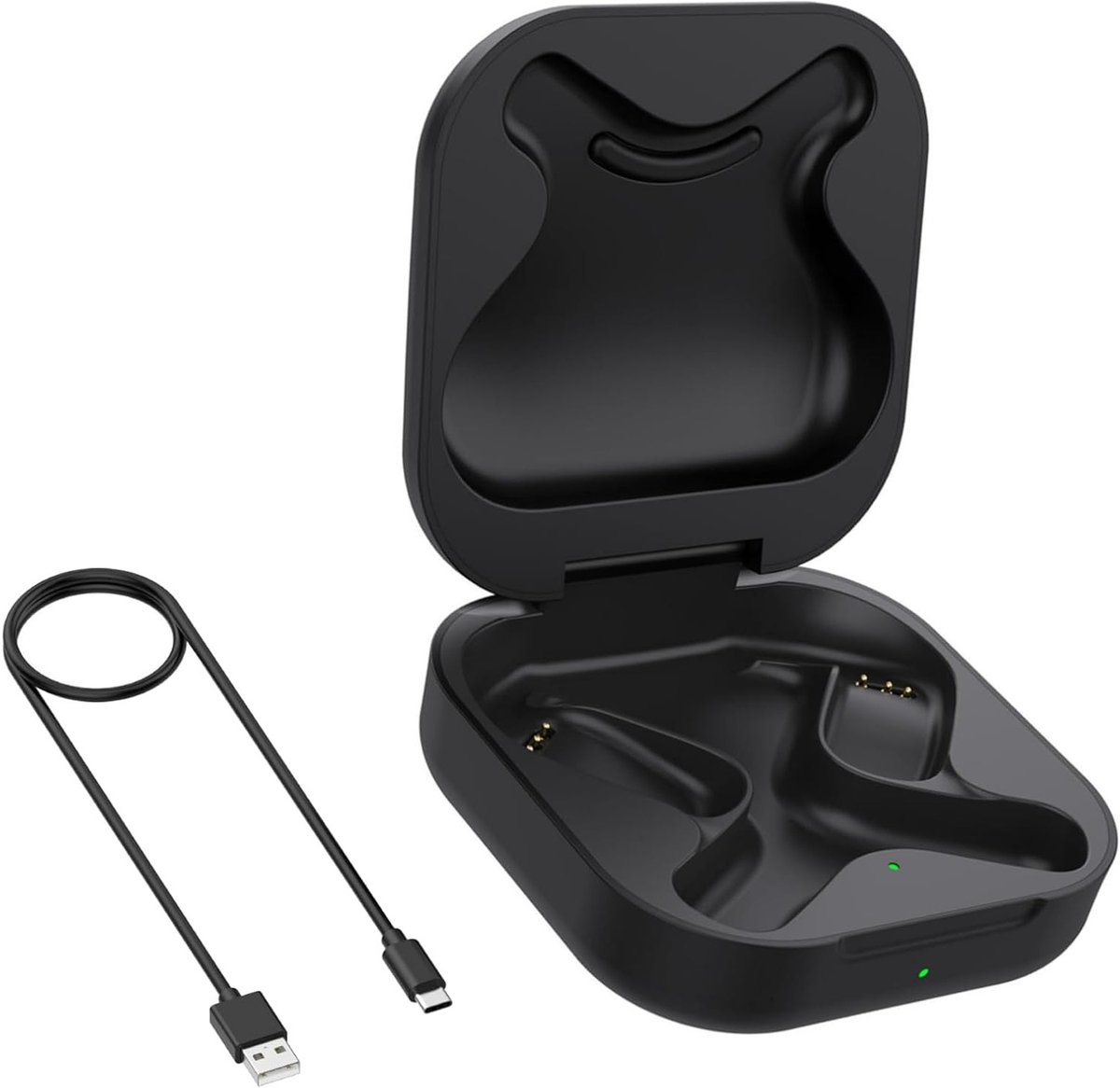 Oplaadcase voor draadloze hoofdtelefoons met LED-indicator, vervangende hoes, 600 mAh capaciteit, tot 5 keer opladen