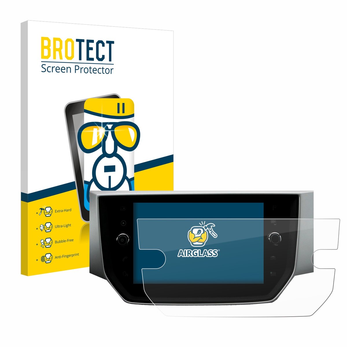Screenprotector voor Seat Ibiza Media System Pro 8" Beschermglas transparant