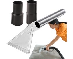 Tapijt Reiniger Opzetstuk - Bekleding Reiniger - Auto Interieur Reinigen - Transparant Zichtbaar Vuil - 4 cm 4.8 cm Adapters