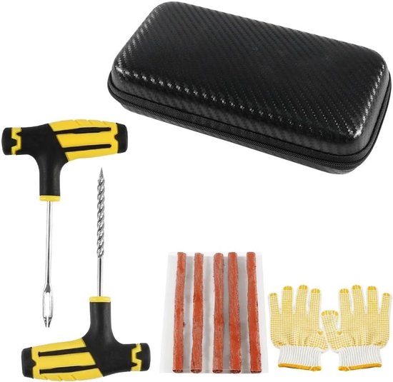 Bandenreparatieset - Lekke Banden - Noodreparatie Auto - Heavy Duty Tubeless - Met Opbergdoos - Type A — afbeelding 5