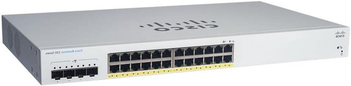 Netwerk Switch - PoE Switch - Apparaten Verbinden - 24 Poorten - 2 Pounds - Wit