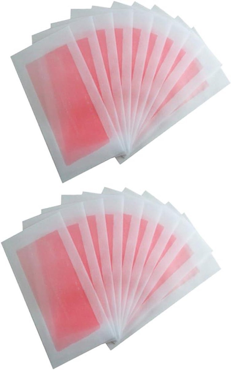 Ontharingsstrips - Wax Strips - Gladde Huid - Niet-geweven Materiaal - 20 Stuks - Roze Wit