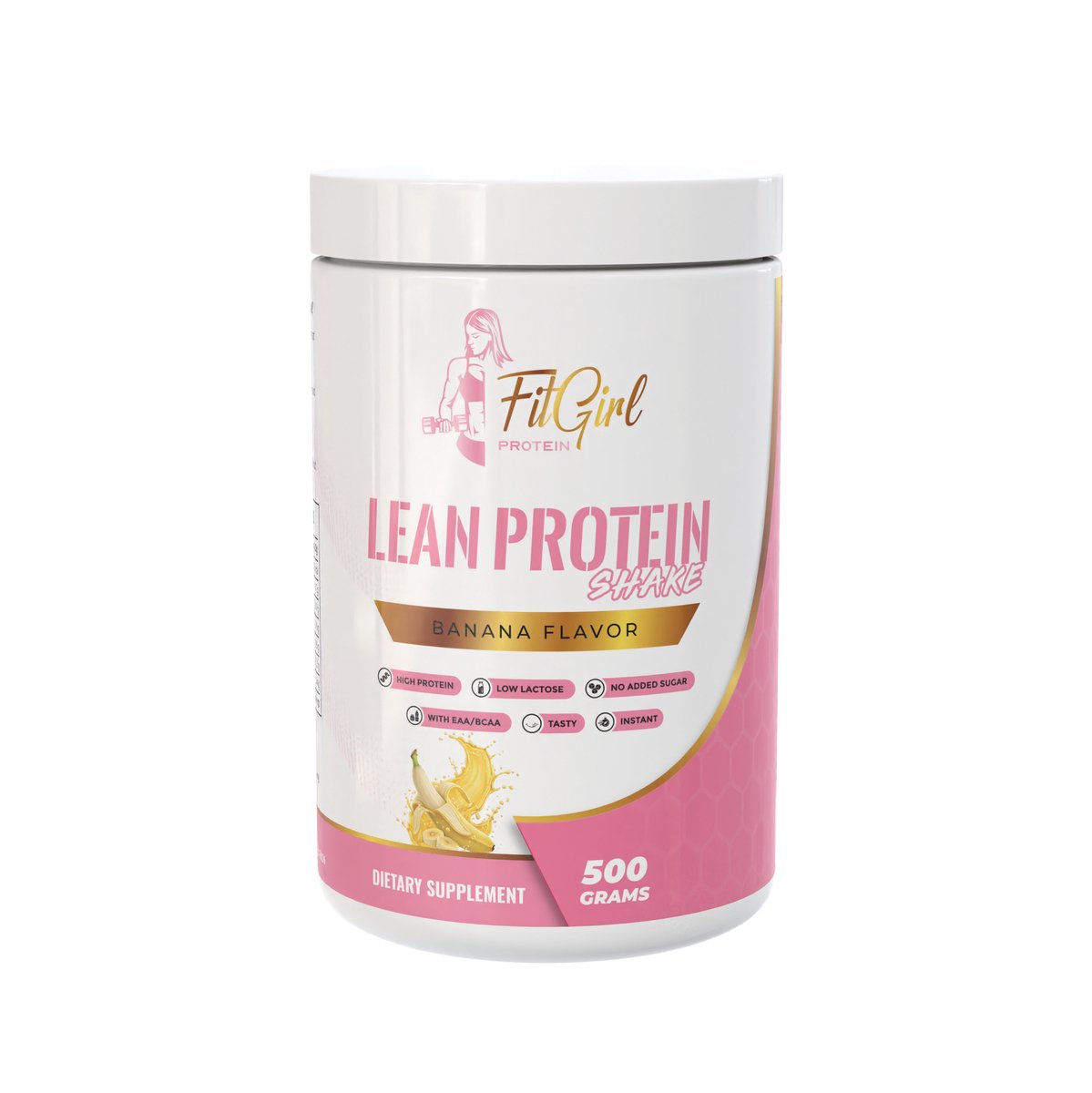 FitGirl Lean Protein Shake – Banana – 500g – Eiwitshake – 16 doseringen – Nutriworld