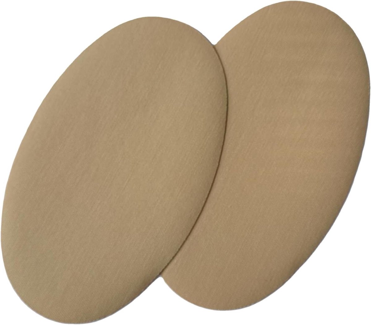 Textiel Versterkingen - Elkboog en Knie - Kleding Repareren - Strijk of Naaibaar - 14 x 9.5 cm - Beige