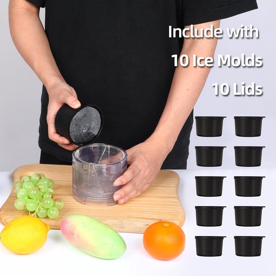 Shaving Ice Attachment - Sneeuw Cone Maker - Desserts Maken - Inclusief 10 IJsvormen — afbeelding 3