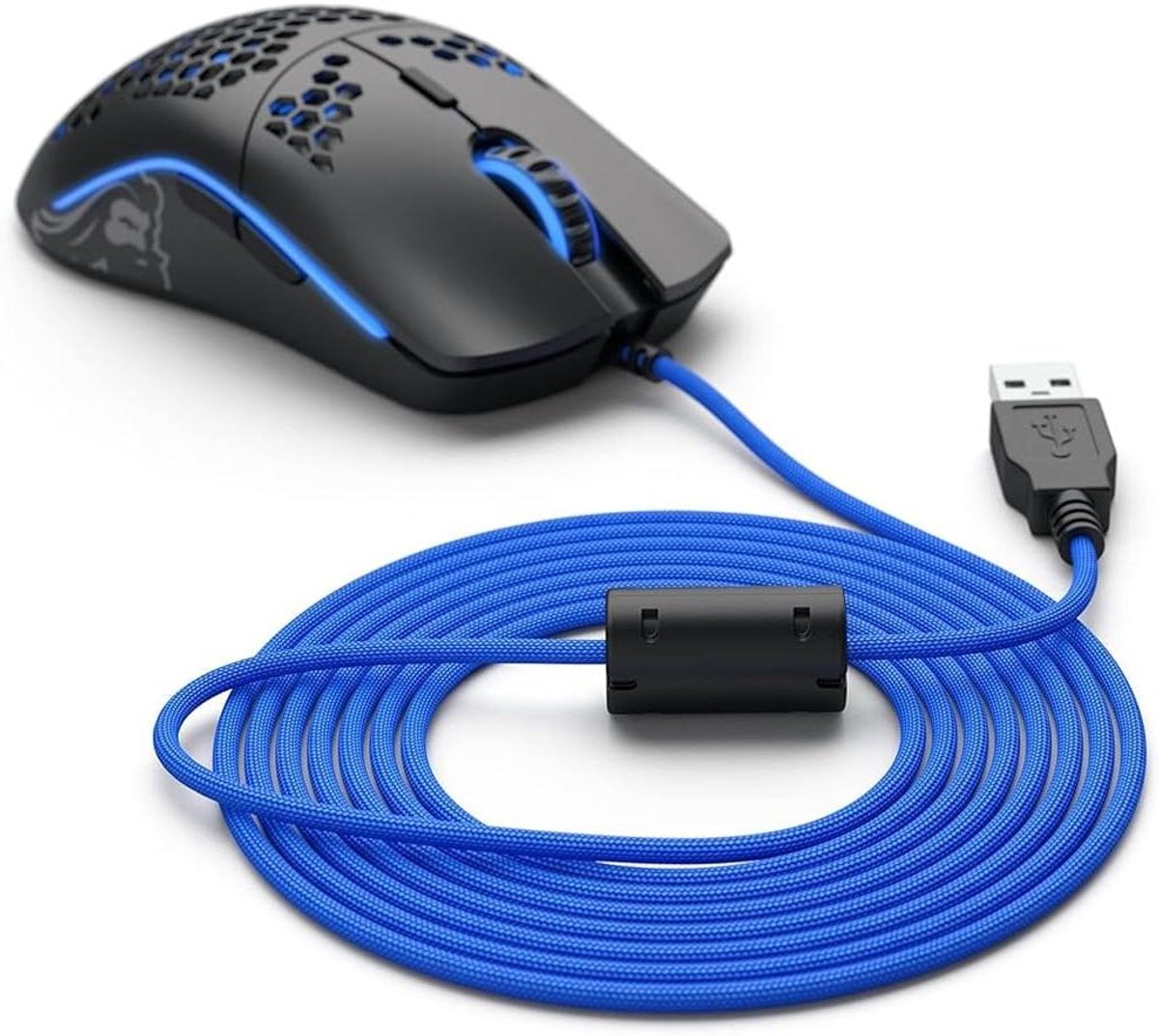 Muis Kabel - Vervangende Kabel - Gaming - Flexibele Stofcoating - 2 meter - Zwart