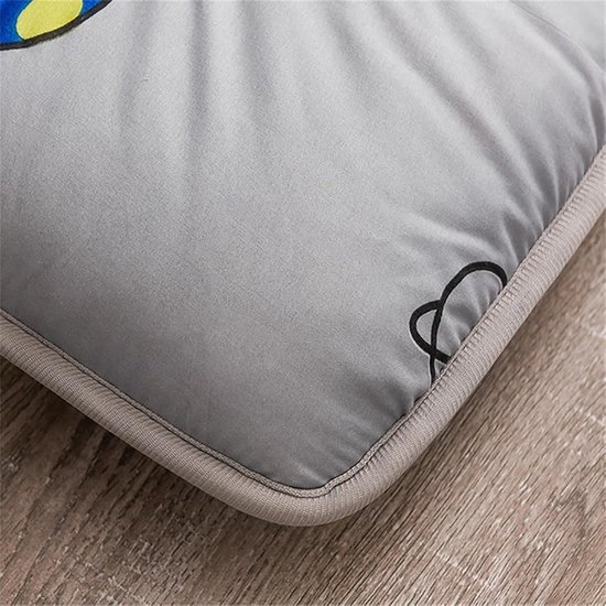 Japanse futon matras - Oprolbaar gastenbed - Comfortabel slapen - Ademend en antislip - 150 x 200 cm - Wit — afbeelding 3