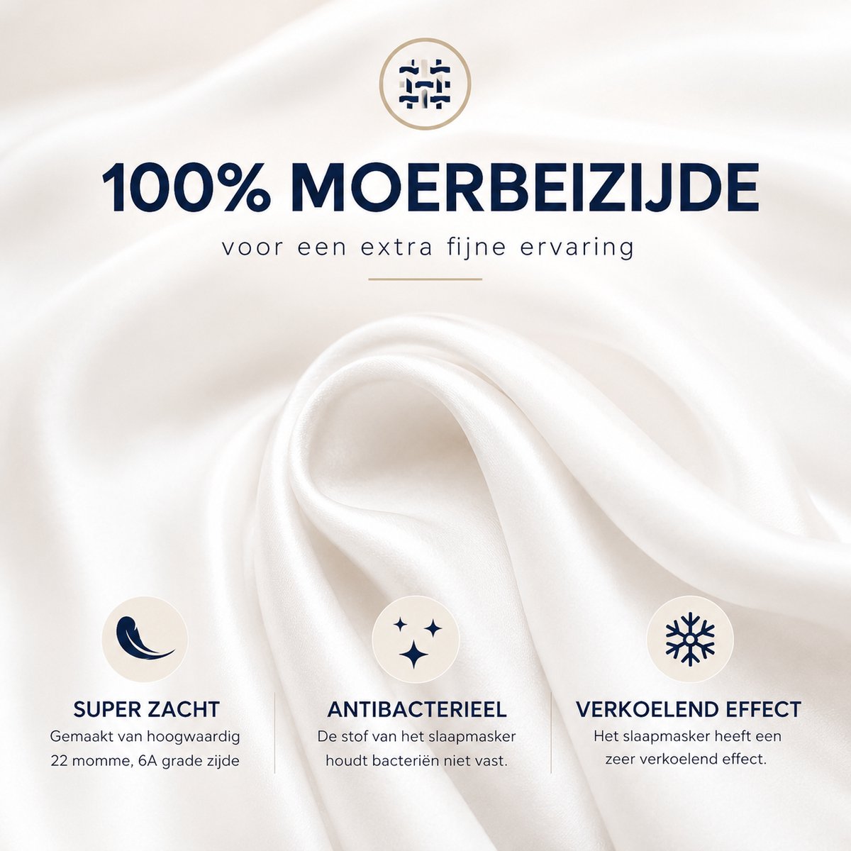 MySleepFit - Premium Zijden Slaapmasker - Silk Sleep Mask - 100% Verduisterend Oogmasker - Zwart - 22 momme 6A Grade Moerbei Zijde - Mulberry Silk — afbeelding 5