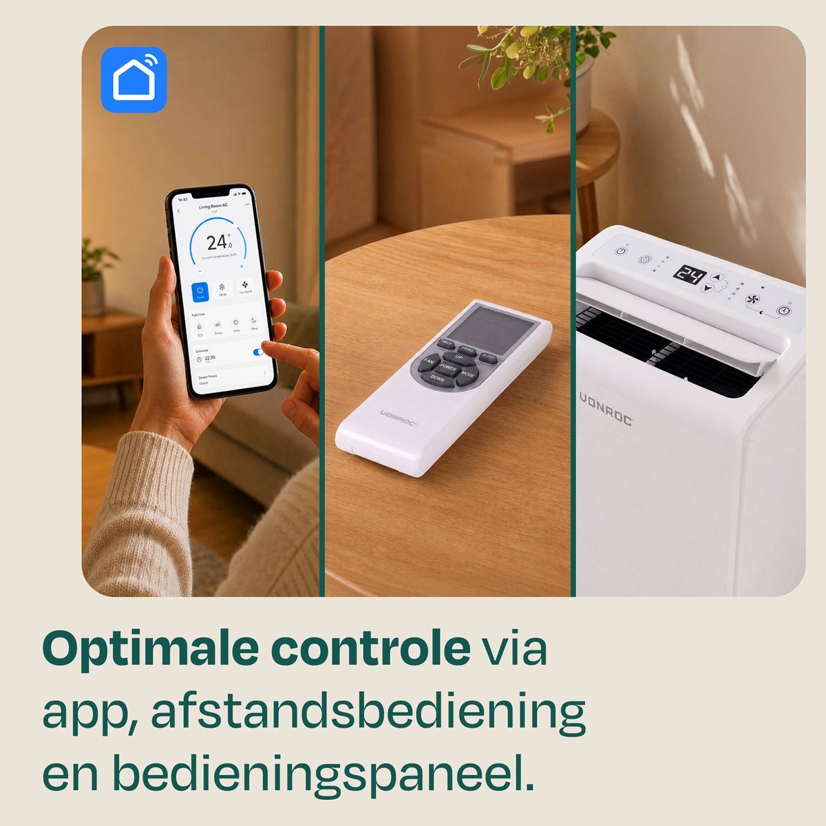 VONROC Mobiele Split Airco 4-in-1 thumbnail 6