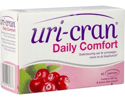 Uri-Cran Daily Comfort - 60 tabletten - cranberry - urinair comfort