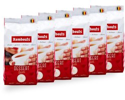 Rombouts Dessert Barista Koffiebonen – 6 x 500 gram – 3KG Voordeelverpakking – Zachte Dessert koffie