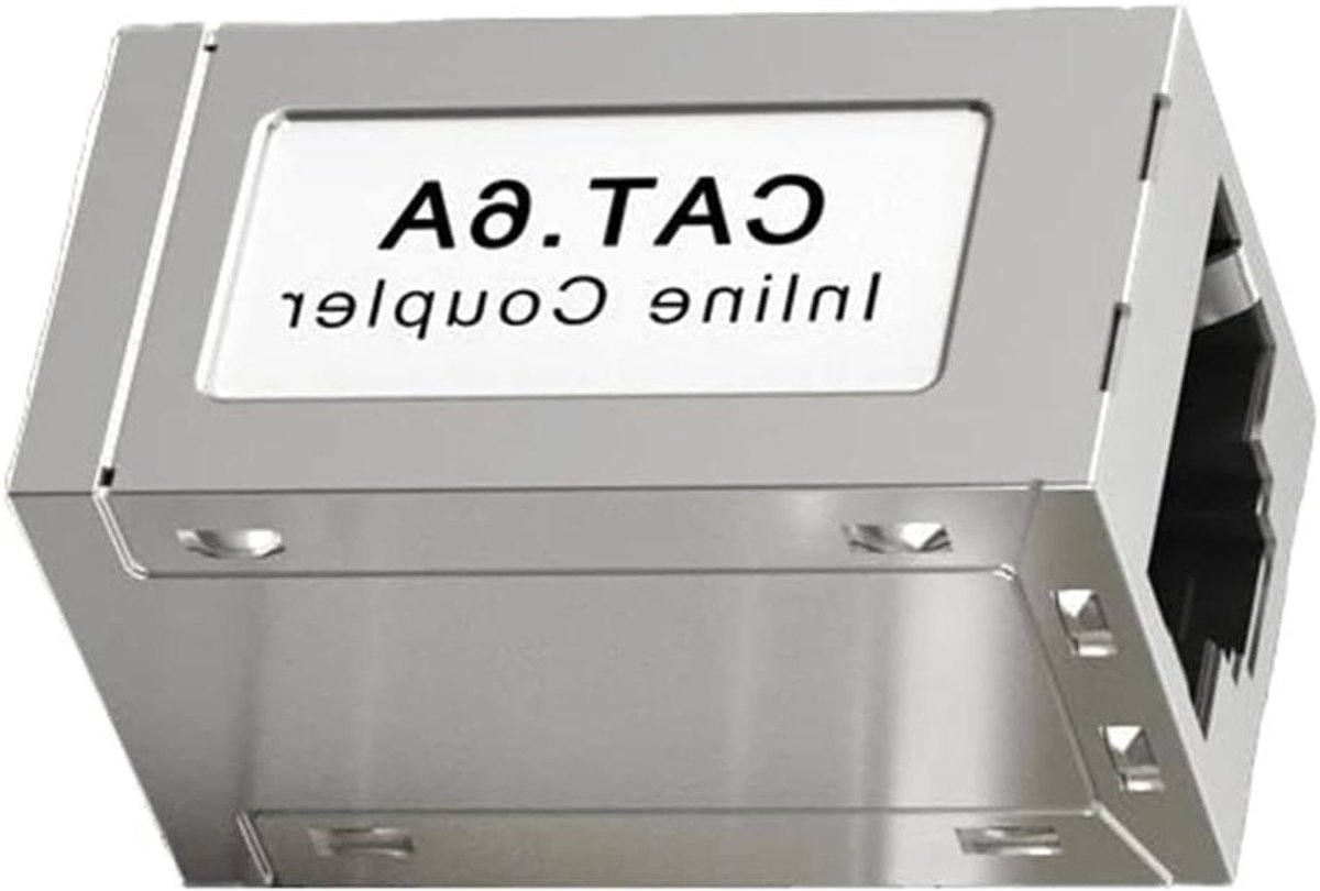 RJ45 Koppeling - Ethernet Verbinding - Netwerk Uitbreiden - Afgeschermde CAT6A - 8 Gram - null