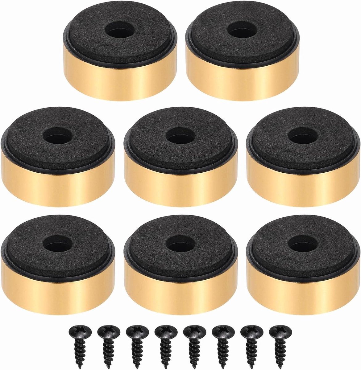 Isolatievoeten Luidspreker - Anti-Vibratie Voetjes - Audio Verbeteren - Schokabsorberend Schuim - 35 mm x 15 mm - Goud