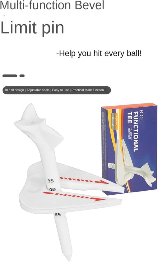Golf Tees - Trainings tees - Swing Verbeteren - Geïntegreerde Lijngeleider - 6 stuks - Uniek van GOLF — afbeelding 5