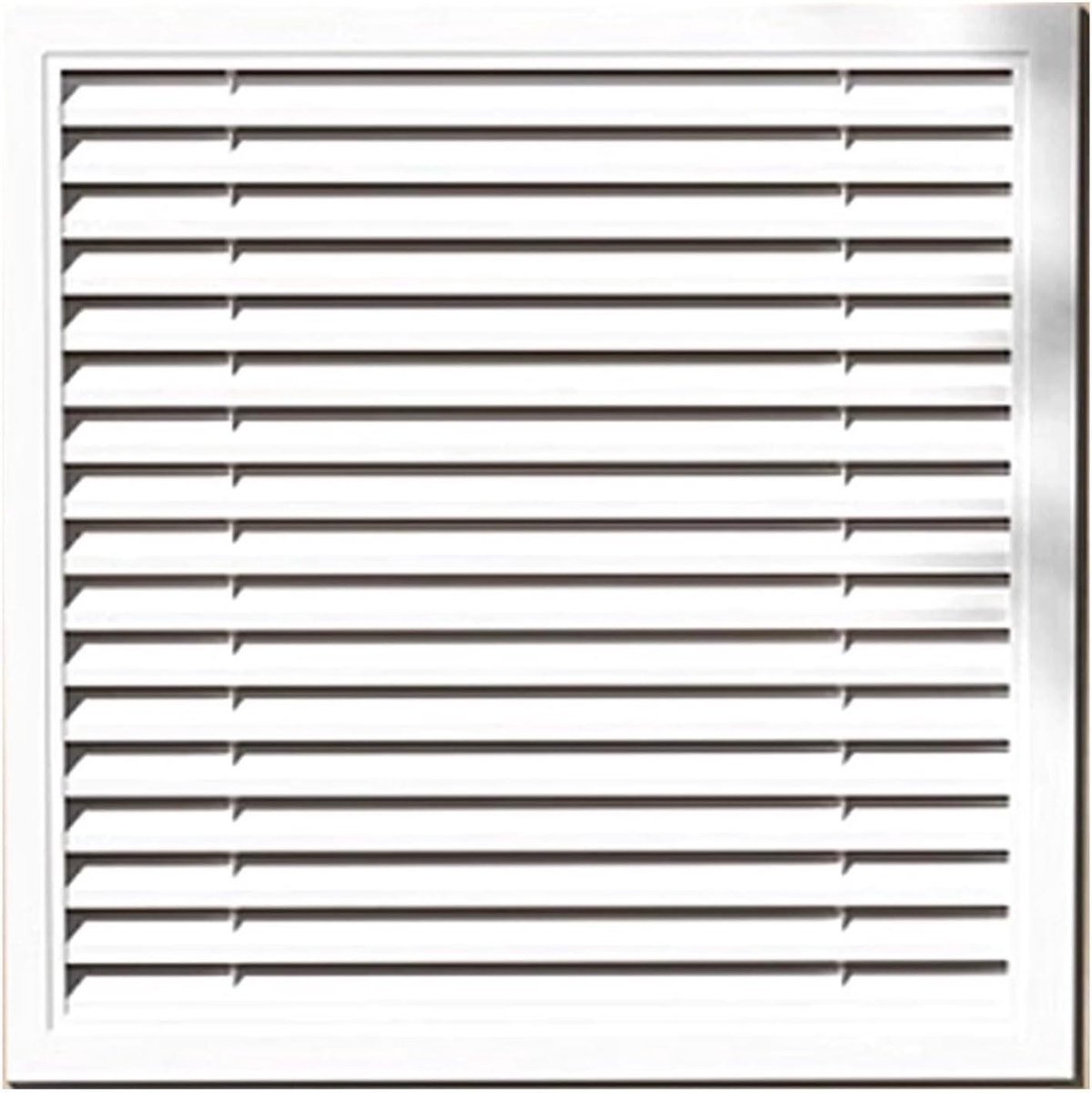 Metalen Radiatorbekleding - Radiatorafdekking Jaloezieën - Verwarming Afdekken - Verstevigingsstrips Stabiliteit - 50x50 cm - Wit