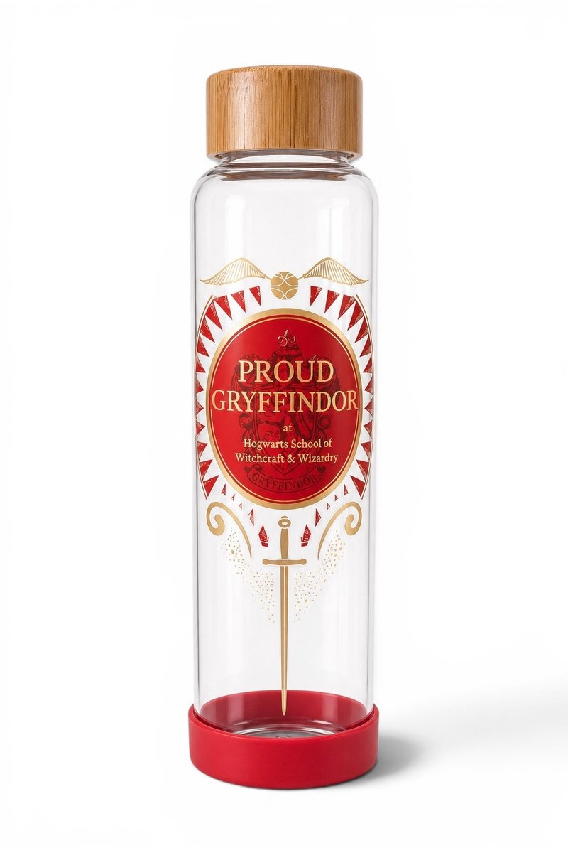 Harry Potter drinkfles glas gryffindor