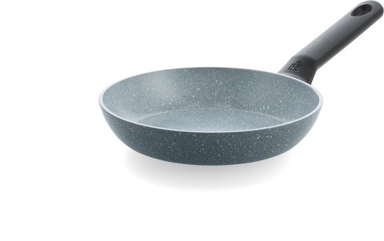 BK Blue Label Granite Koekenpannenset 2-delig - 20/24cm - PFAS-vrije antikleeflaag - Pannenset inductie - Keramische pan - Ovenbestendig tot 160°C - Koudgrepen - Blauw