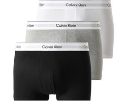 Calvin Klein Trunks Heren Onderbroeken - 3-pack - Wit/Grijs/Zwart