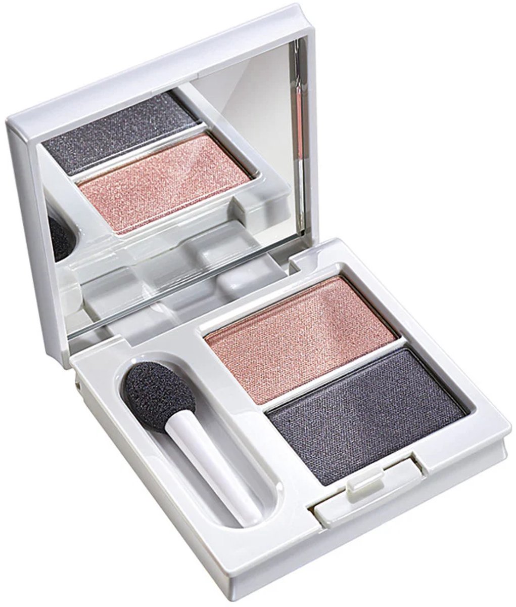 Mavala Duo Satin Eyeshadow Powder 2.4 g – Kleur Grey Chic - Luxe Duo Oogschaduw Met Zijdezachte Satin Finish – Langhoudende Sterk Gepigmenteerde Eyeshadow – Makkelijk Blendbaar