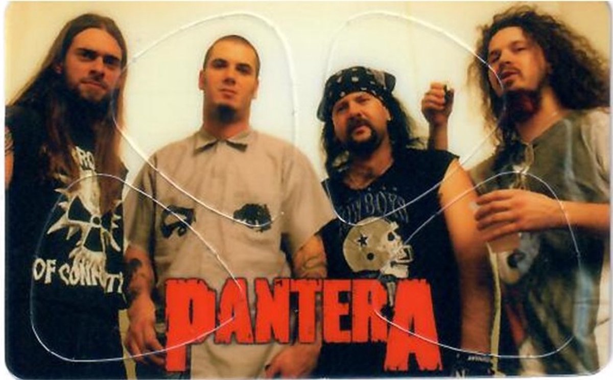 Pantera - Plectrum - Pikcard met 4 plectrums