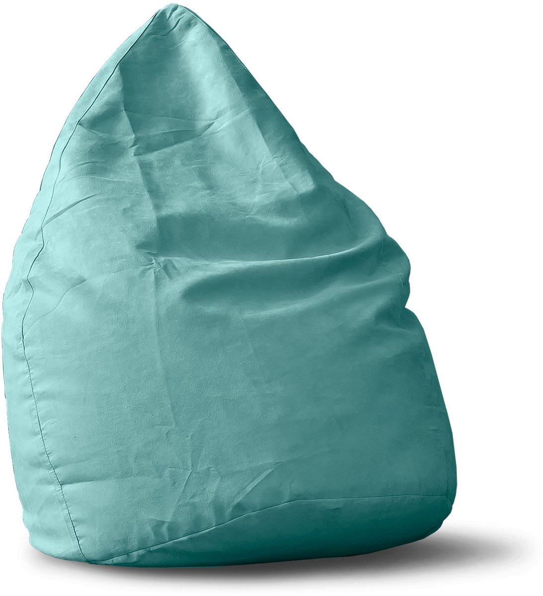 Lumaland - Luxe XL PLUS zitzak - stijlvolle beanbag met 220L volume - extra stevige naden - verkrijgbaar in verschillende kleuren - Turquoise