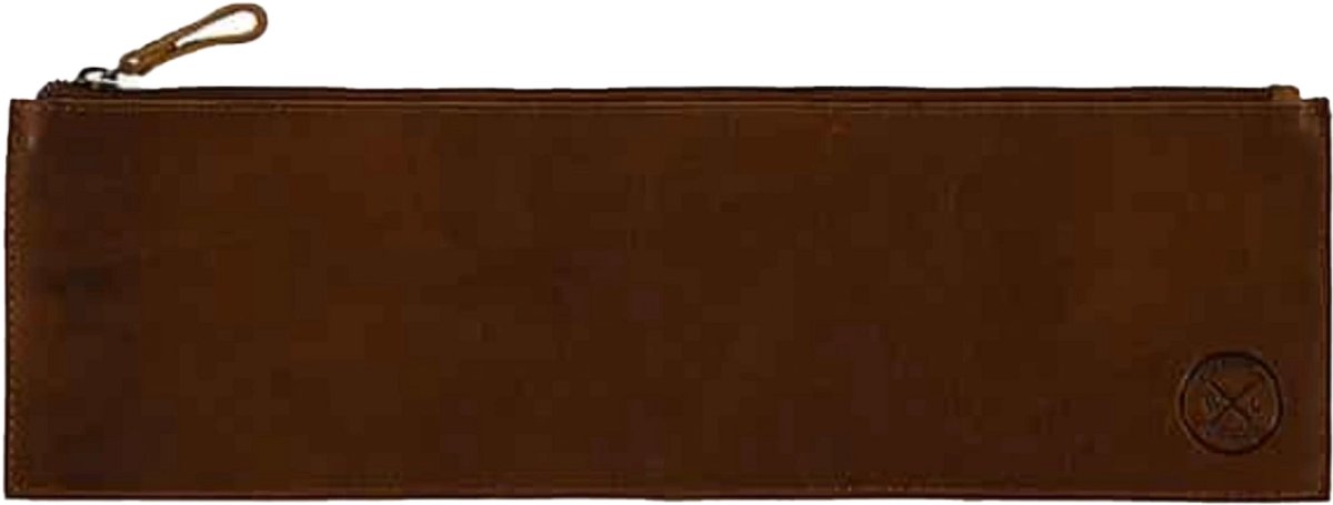 Witloft - Classic leren etui - Handgemaakt - 100% Rundleer - Cognac