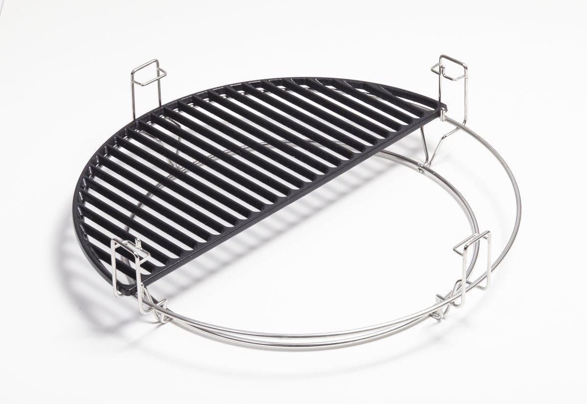 Kamado Joe® Halve Maan Gietijzeren Grillrooster Classic Joe® – Perfect voor Dichtschroeien van Vlees