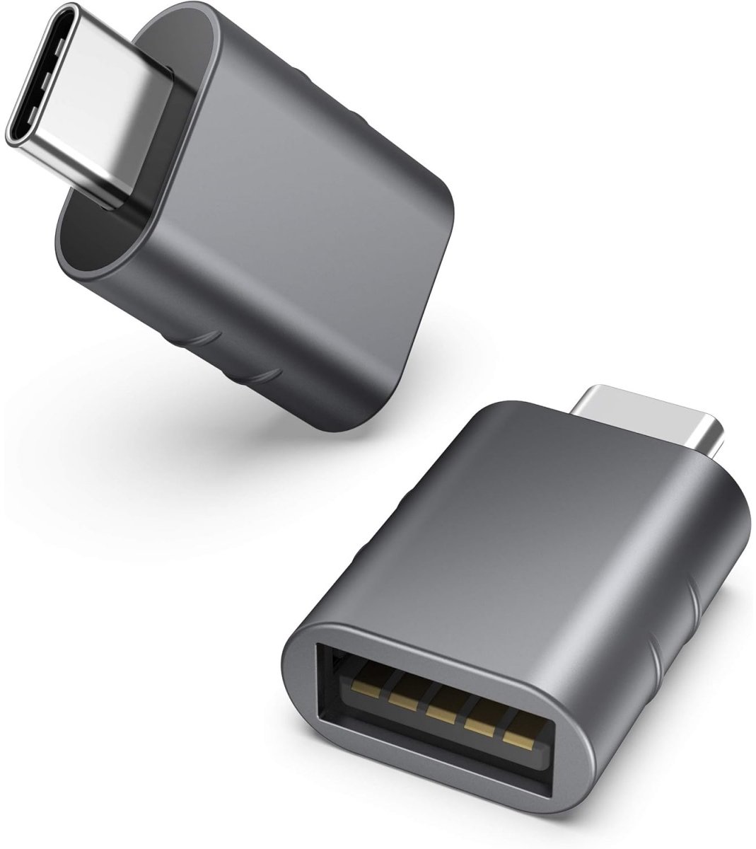 TOVBMUP USB-C naar USB-adapter - Type-C naar USB 3.0 vrouwelijk - Telefoon OTG-adapter - Thunderbolt 4/3 naar USB 3.0 - 2-pack