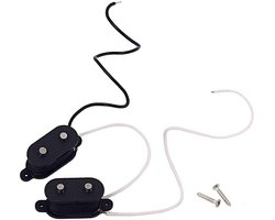 OmGoods - Dailygoody - gitaar pickup - vintage stijl - Alnico V - zwart - 4-snarige - geschikt voor Fd Mustang / Bullet Bass